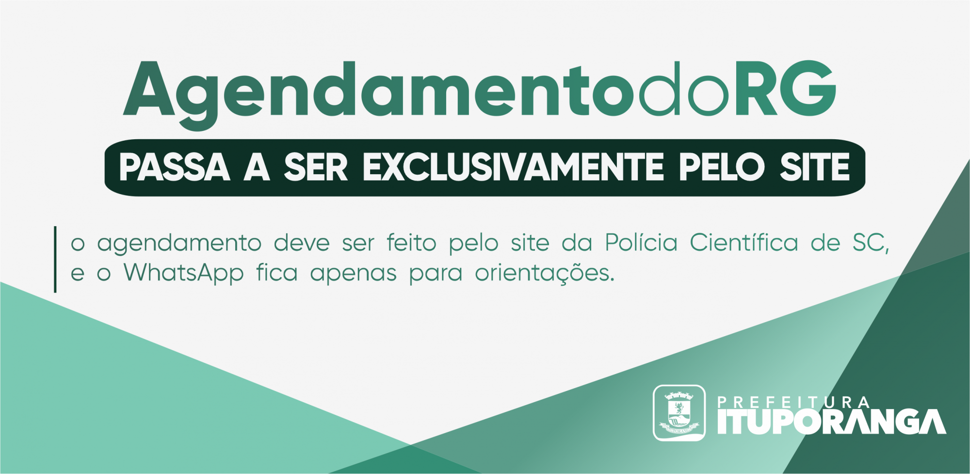 Agendamento do RG em Ituporanga passa a ser feito exclusivamente pelo site